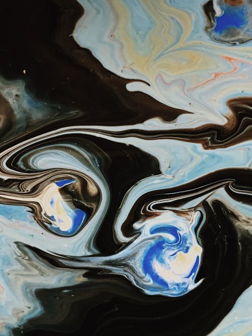 Close-Up Photo Of Abstract Painting