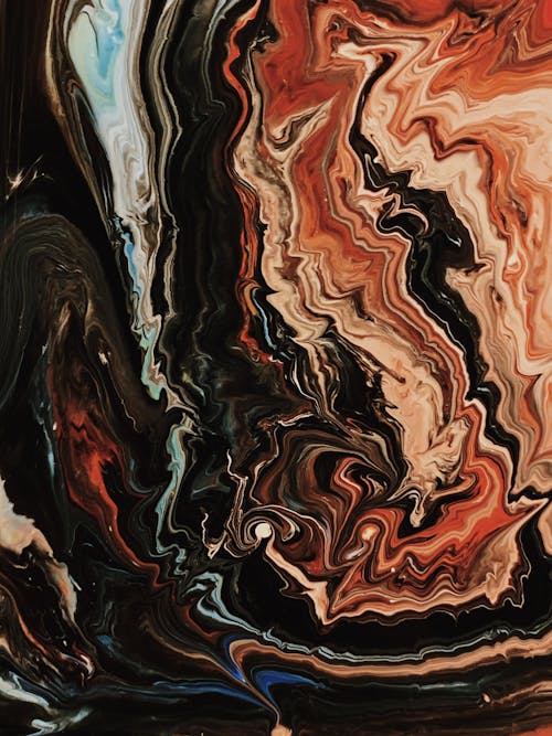 Close-Up Photo Of Abstract Painting