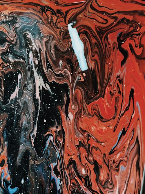 Close-Up Photo Of Abstract Painting