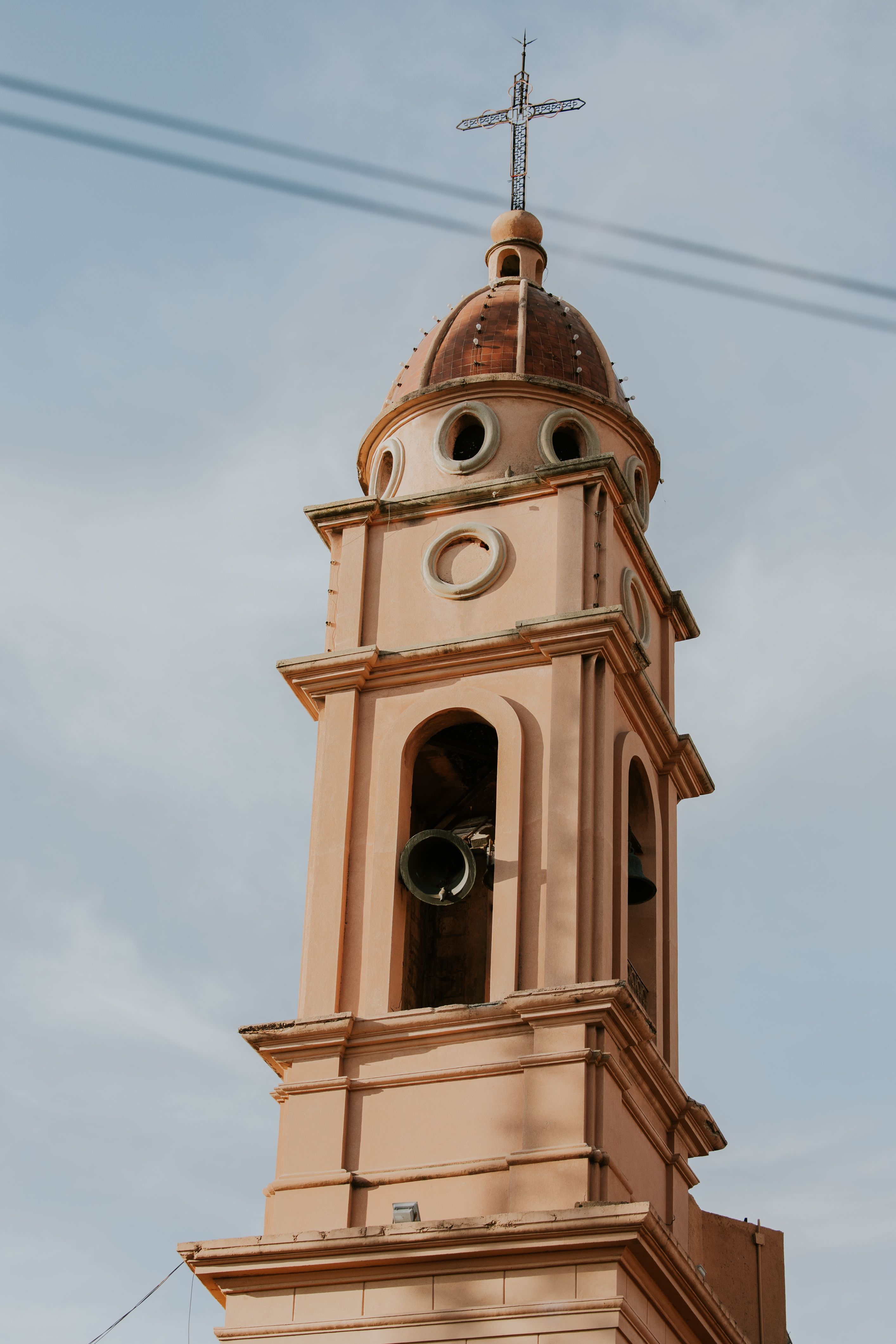 Historical Church Tower Against Blue Sky · Free Stock Photo