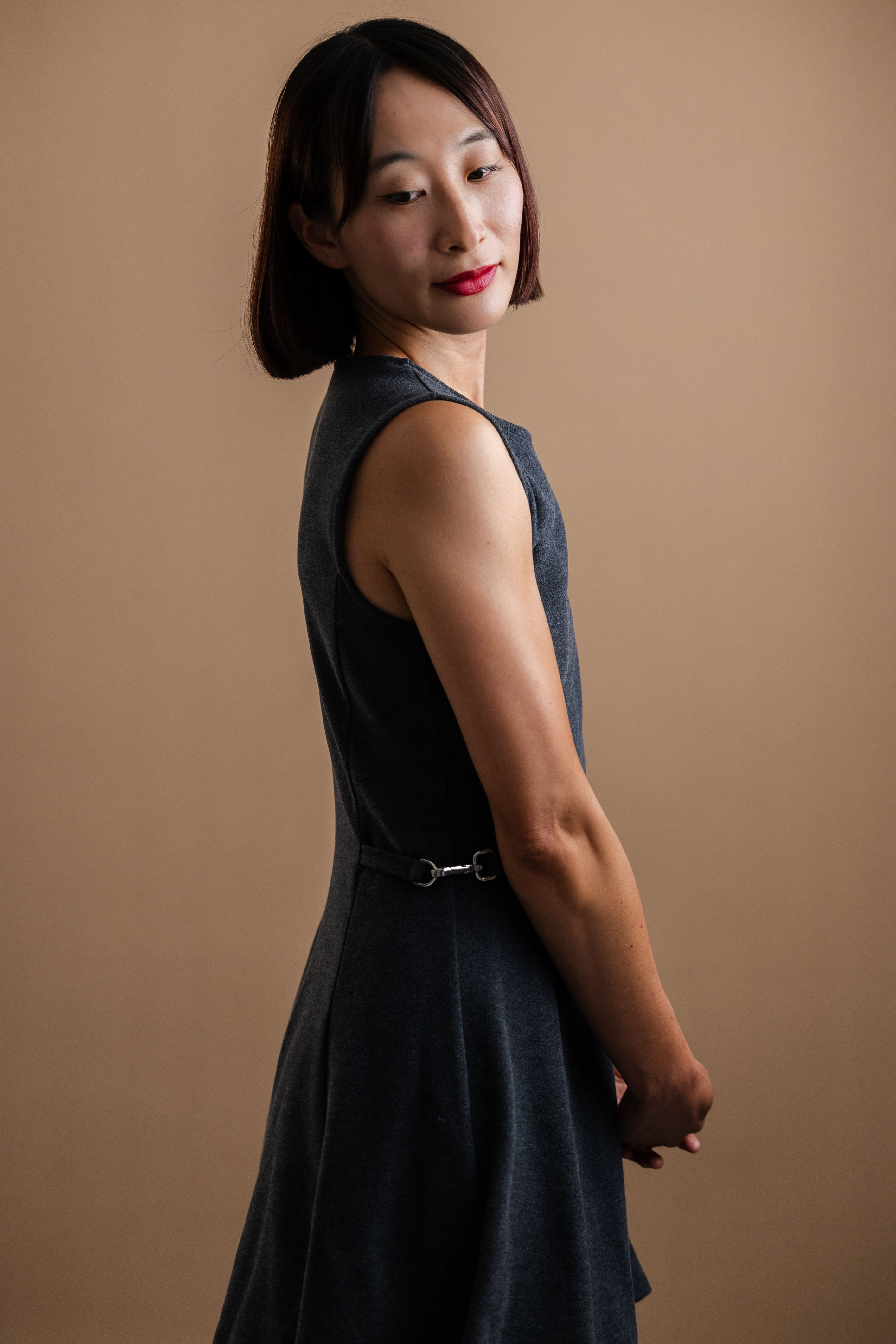 Elegant Portrait of a Woman in a Black Dress · Free Stock Photo