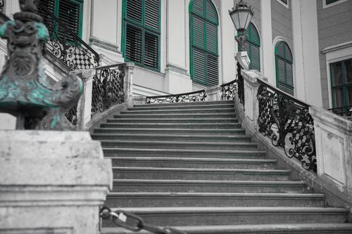 Free Schönbrunn Palace Stairs Stock Photo