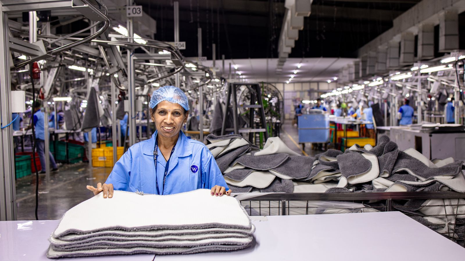 Factory tour video — aerial and production-floor walkthrough of Hardshell