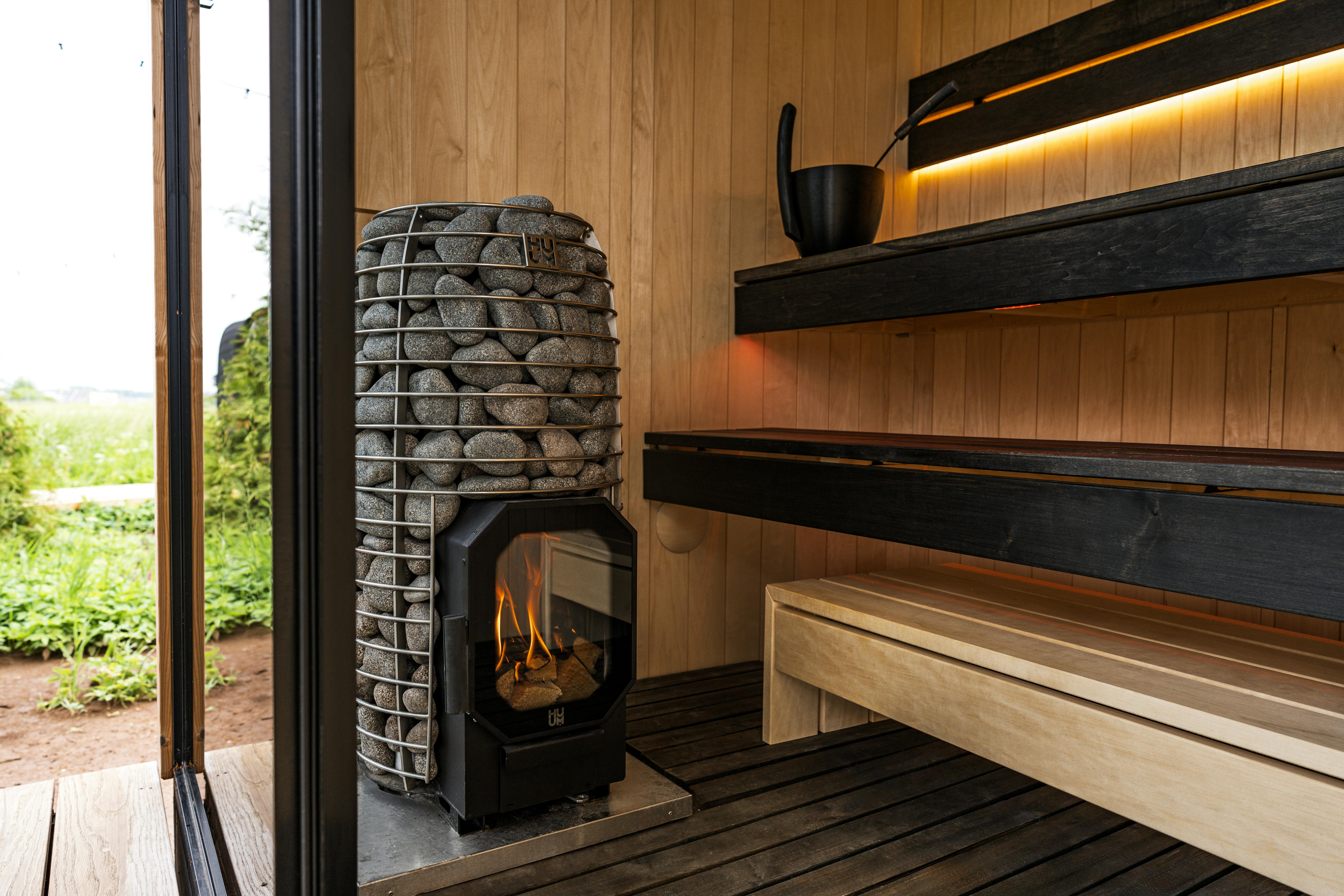 Sleek Nordic Sauna