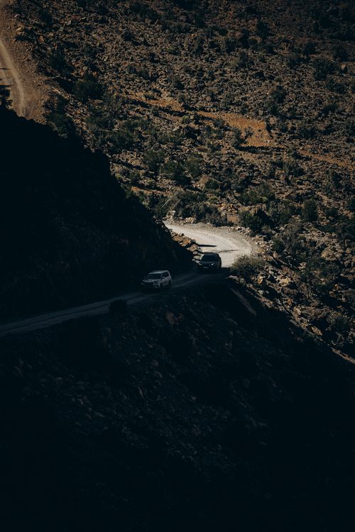 Free Experience thrilling off-road adventures in Oman's dramatic mountain landscapes. Perfect for nature enthusiasts. Stock Photo