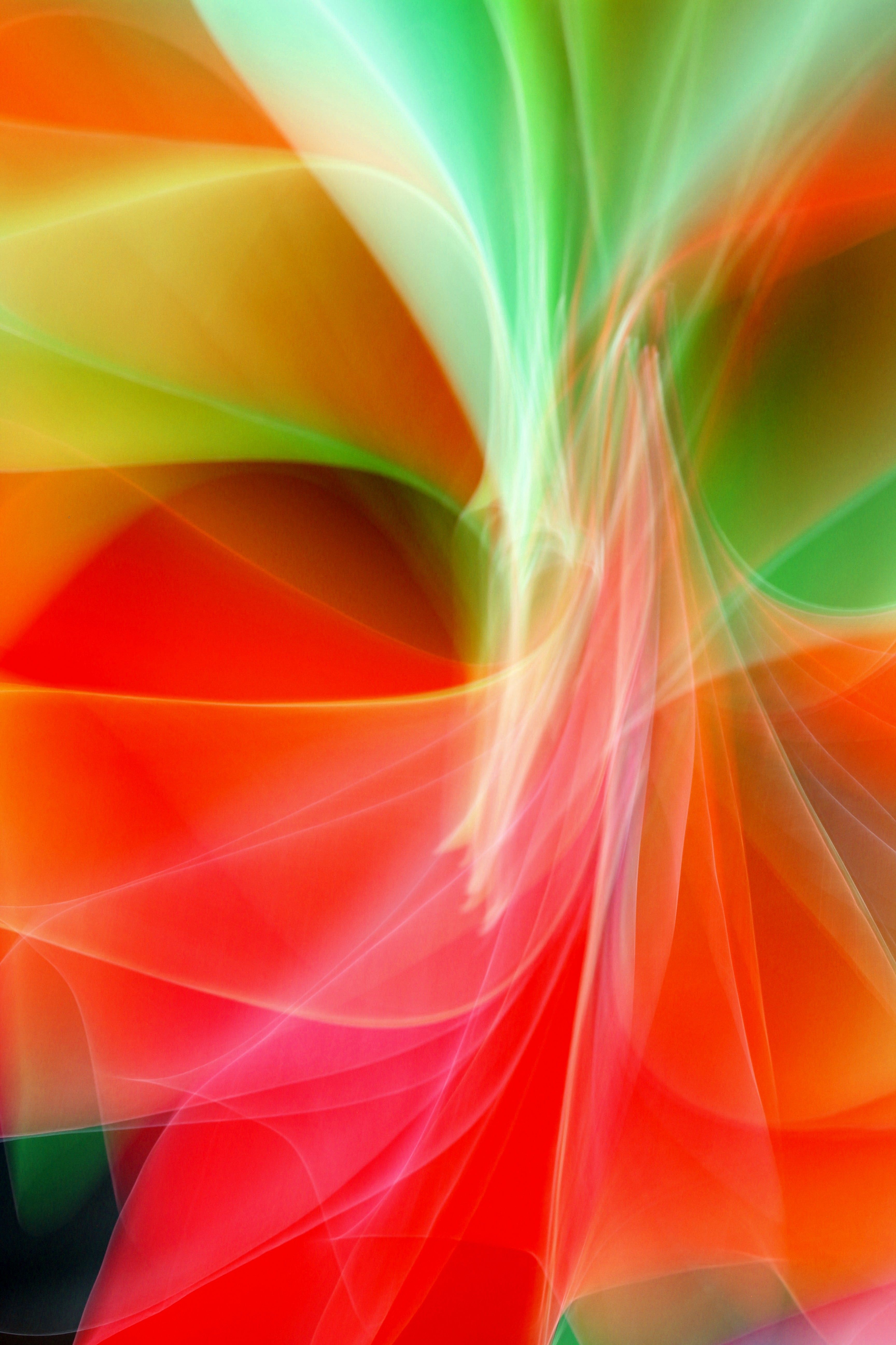 Colorful Abstract Art with Vivid Red and Green · Free Stock Photo
