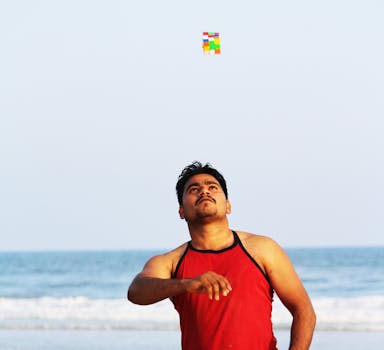 Free stock photo of beach, man, pose