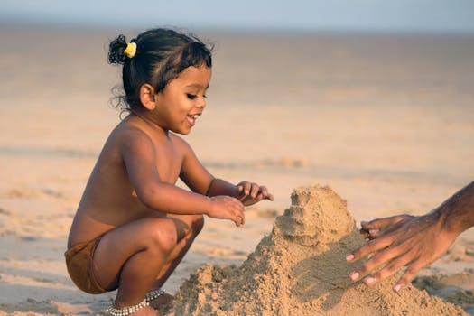Free stock photo of baby, beach, girl