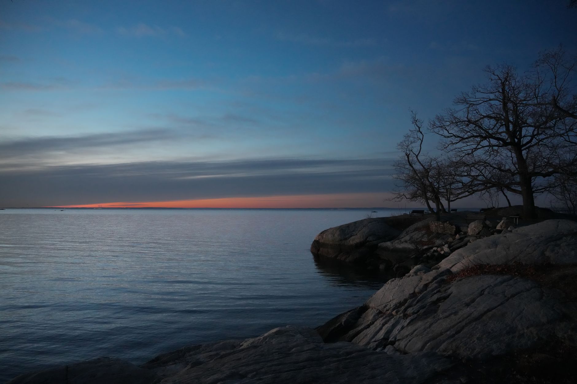 15 Texas State Parks That Feel Like Big Bend Without the 6-Hour Drive 14 Tranquil sunrise view at Stamford's rocky shoreline with calm waters and bare trees.