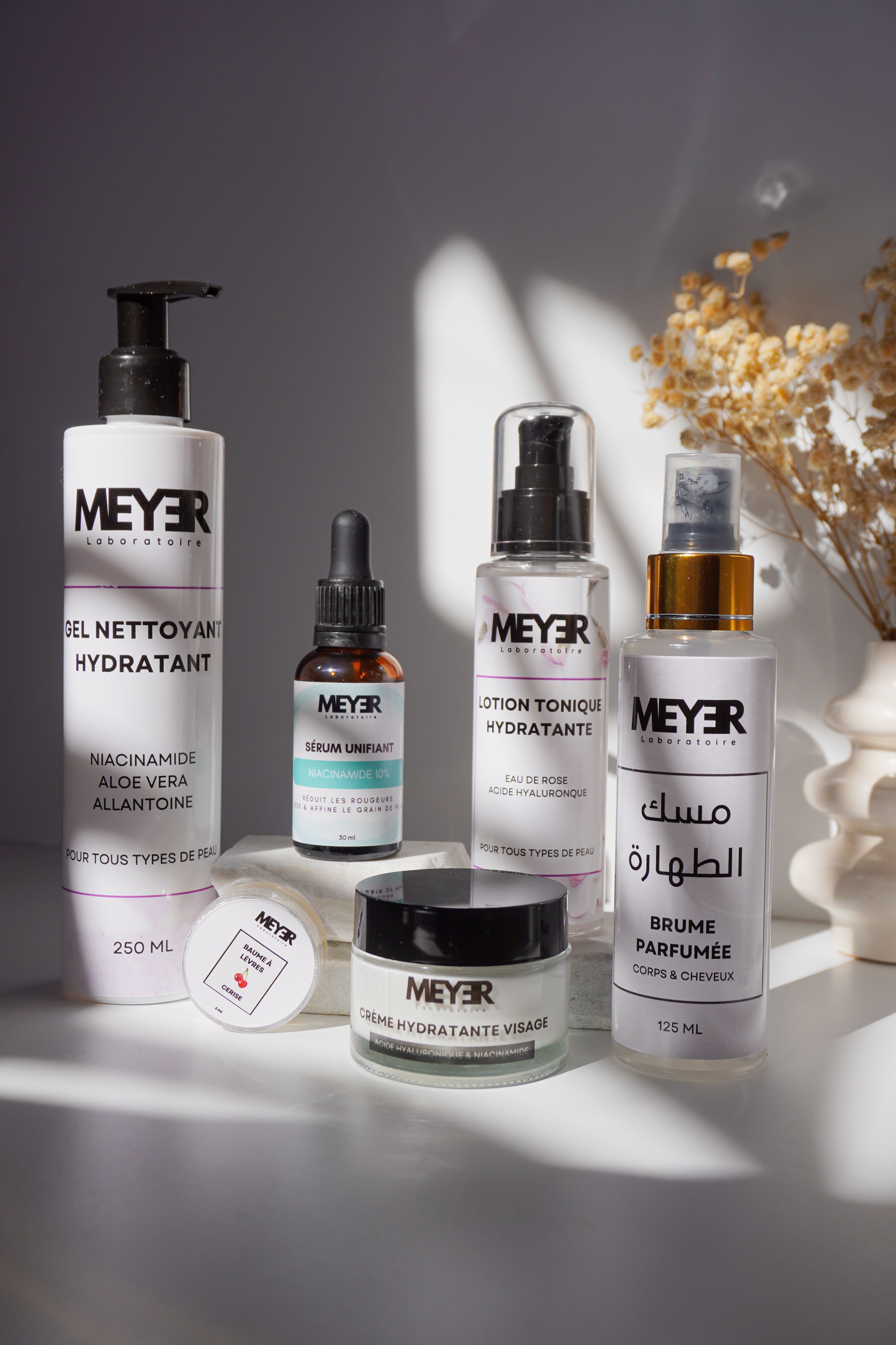 Soins du visage pleins dactifs naturels - illustration
