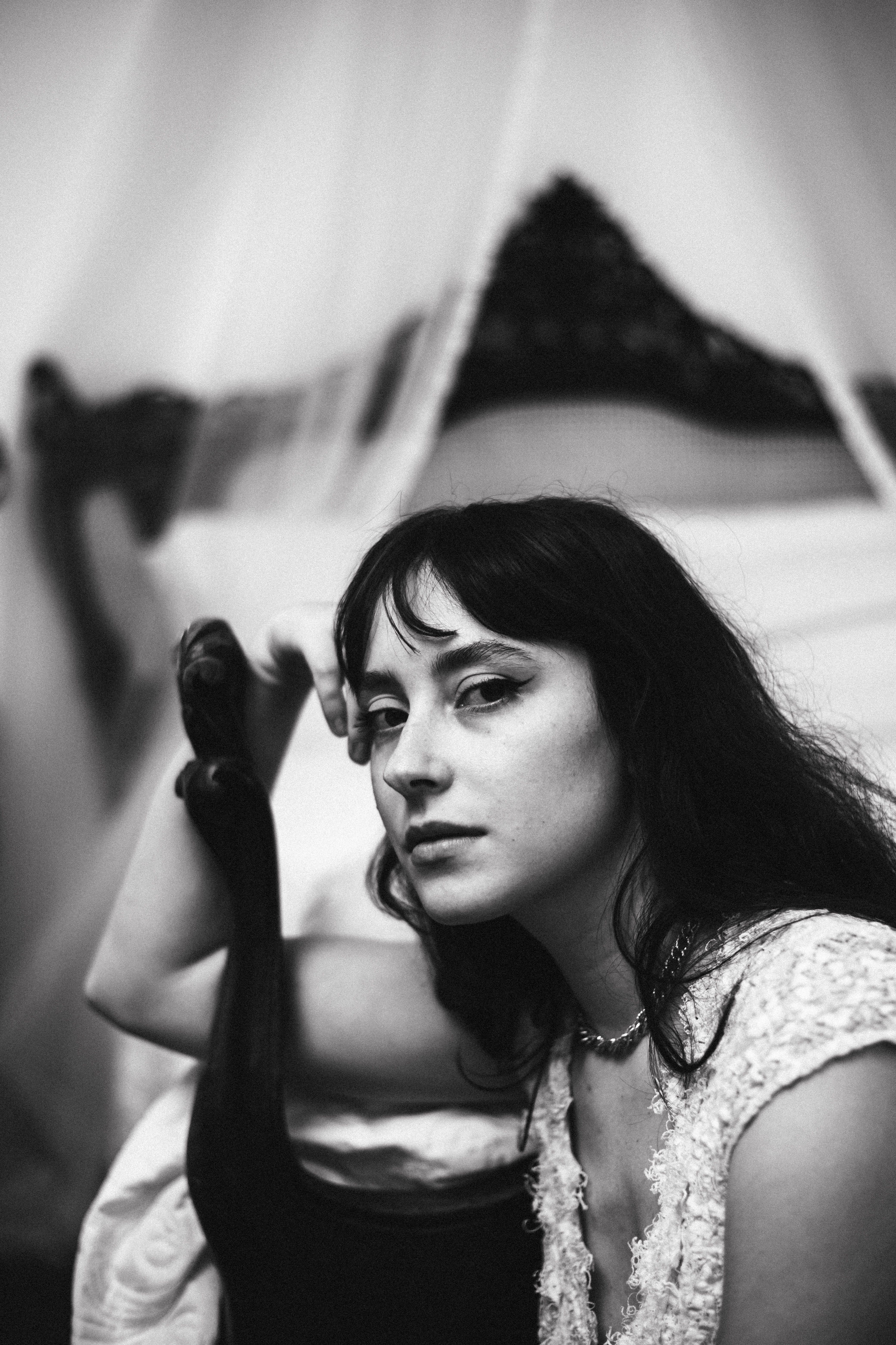 Vintage Style Portrait of a Woman Indoors · Free Stock Photo
