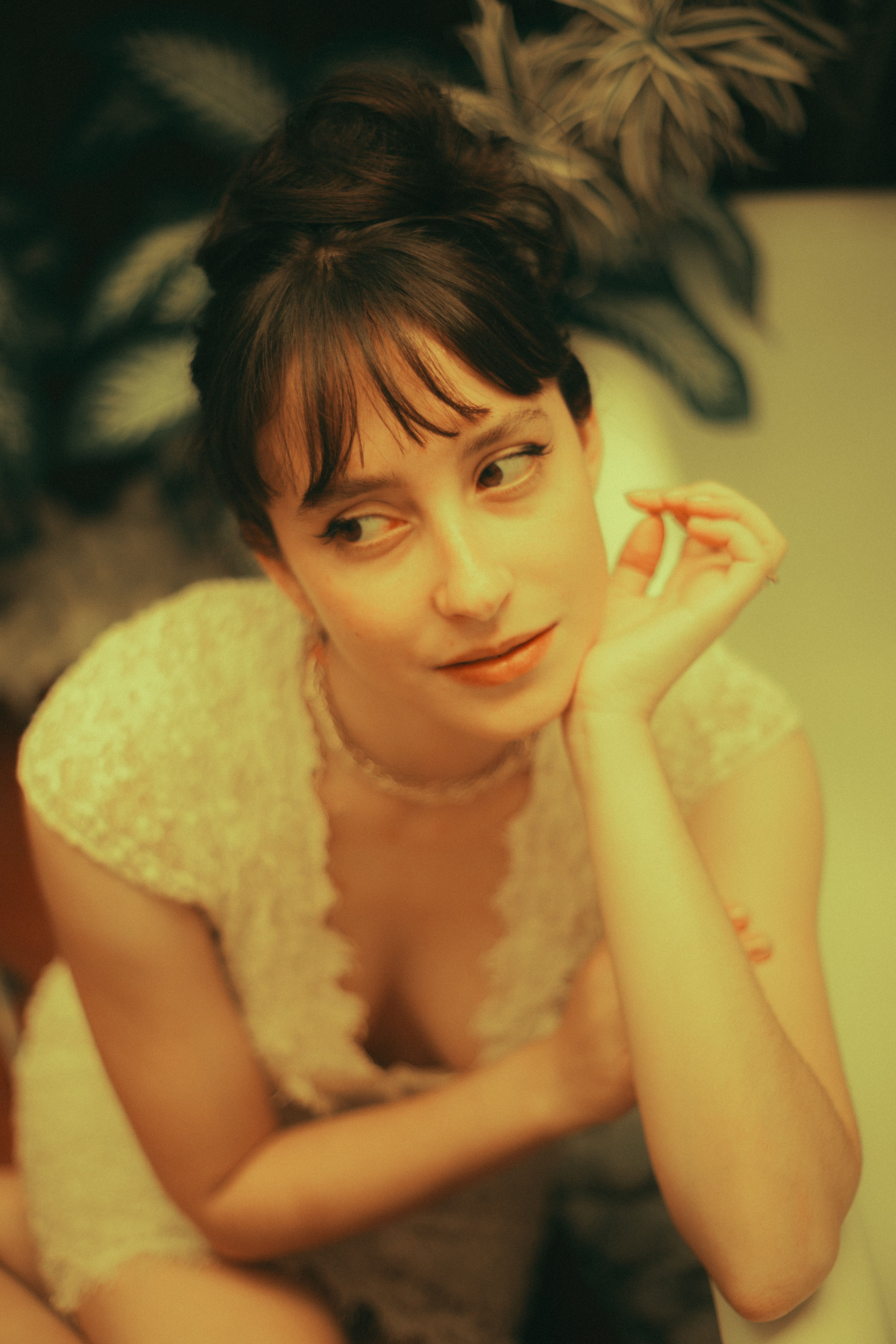 Elegant Woman in Vintage Style Portrait · Free Stock Photo
