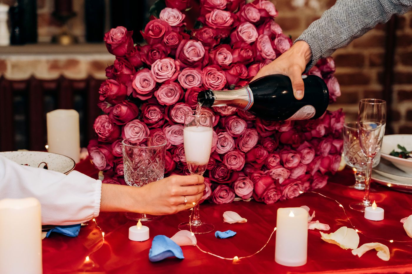 Romantic special occasion setup