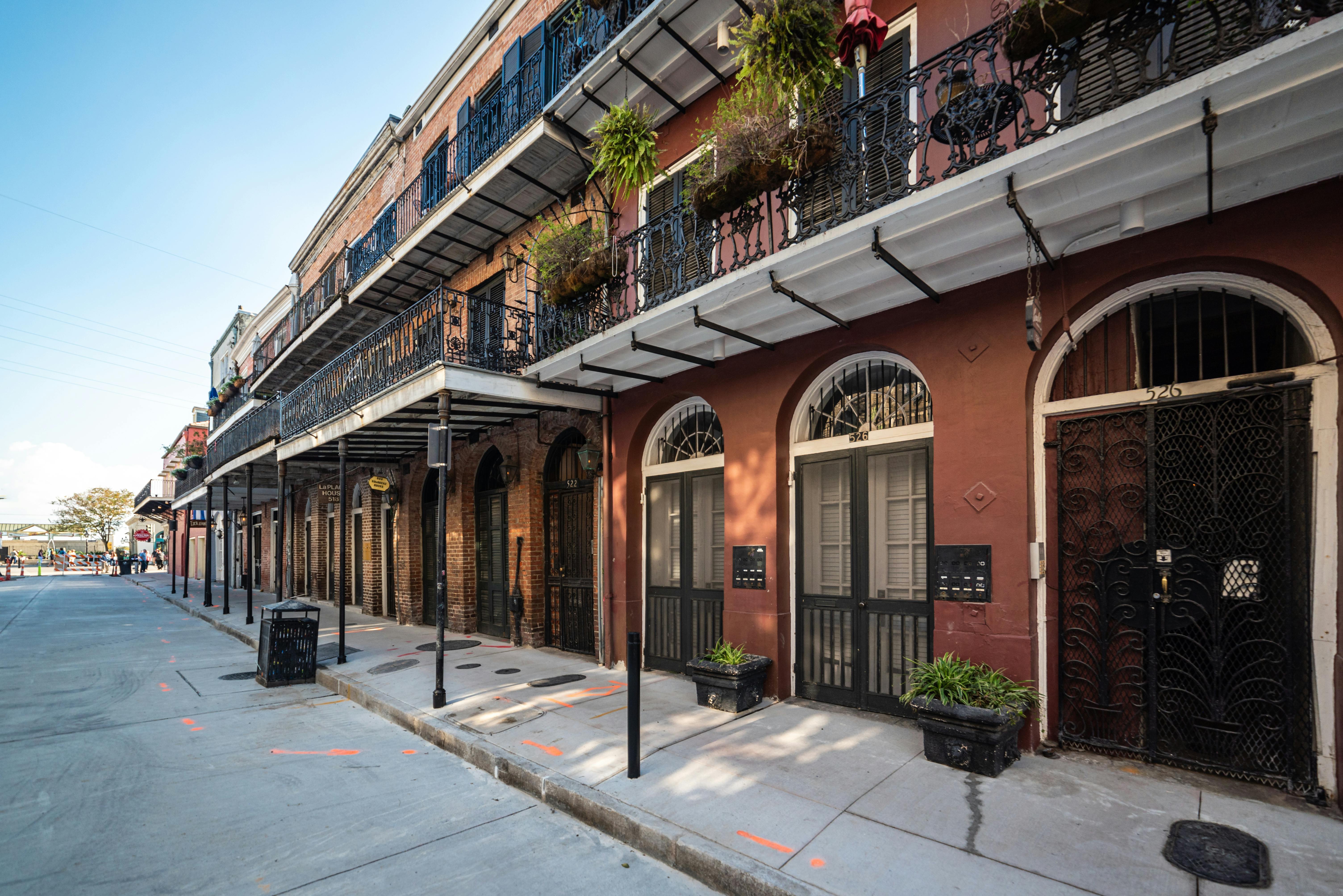 Historic New Orleans French Quarter architecture