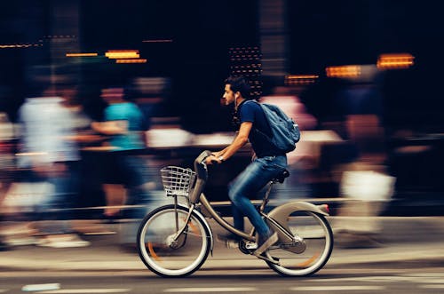 Kostnadsfri bild av bråttom, cykel, cykelåkare