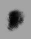 Black Fingerprint on Gray Background