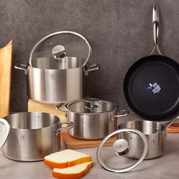 Stainless Steel 10 Piece Cookware Set