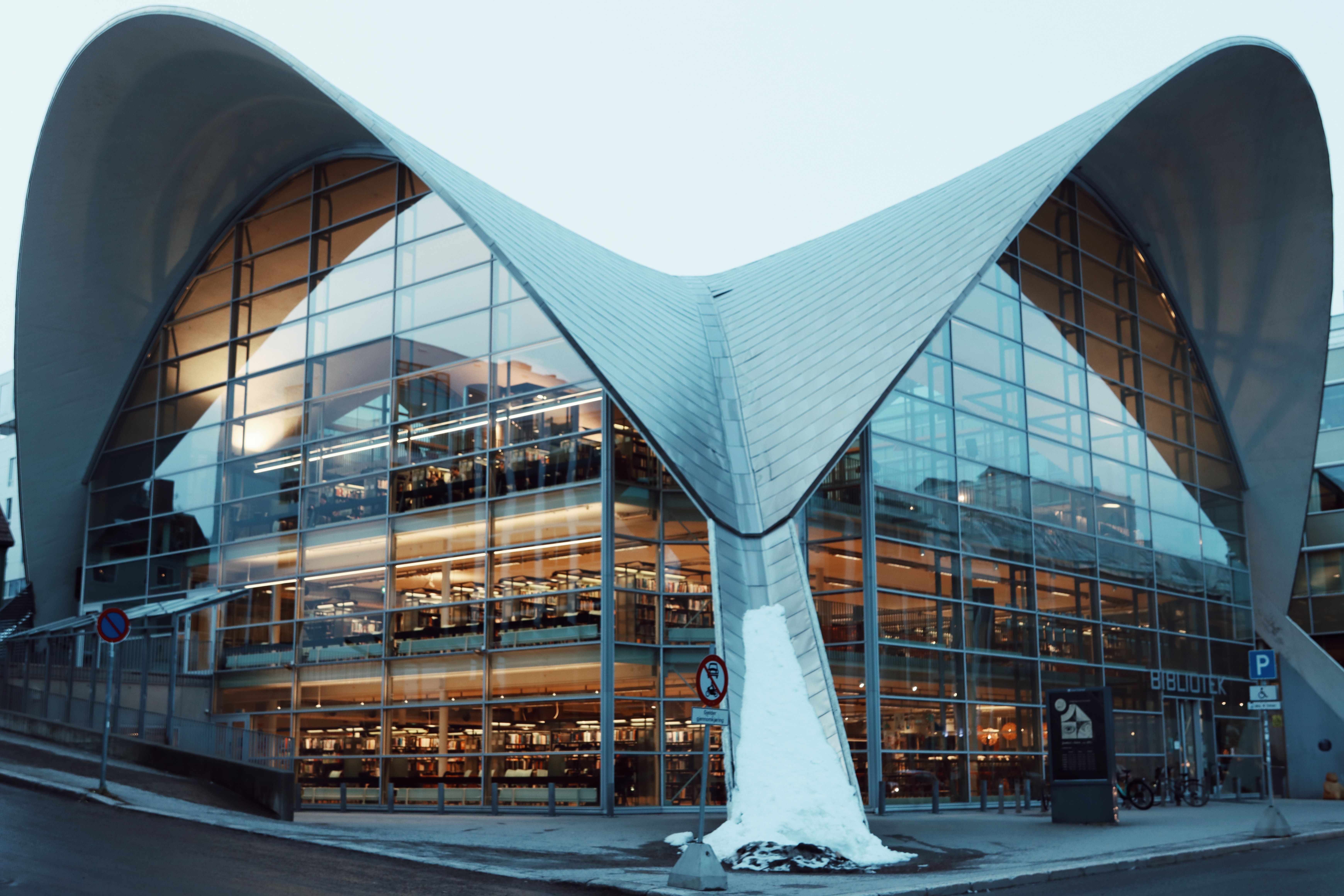 Modern Architecture of Tromsø Public Library · Free Stock Photo