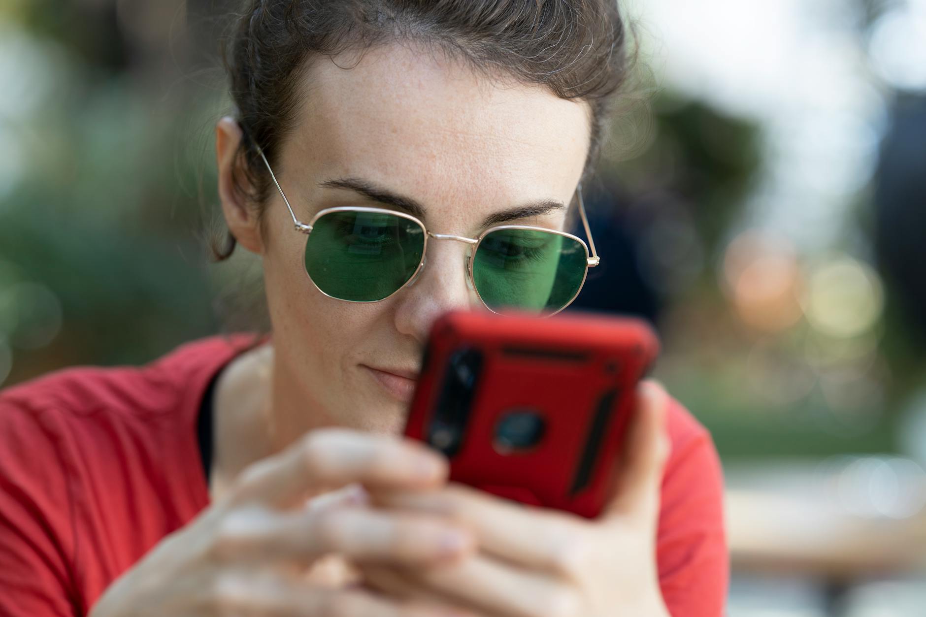 Woman Wearing Sunglasses