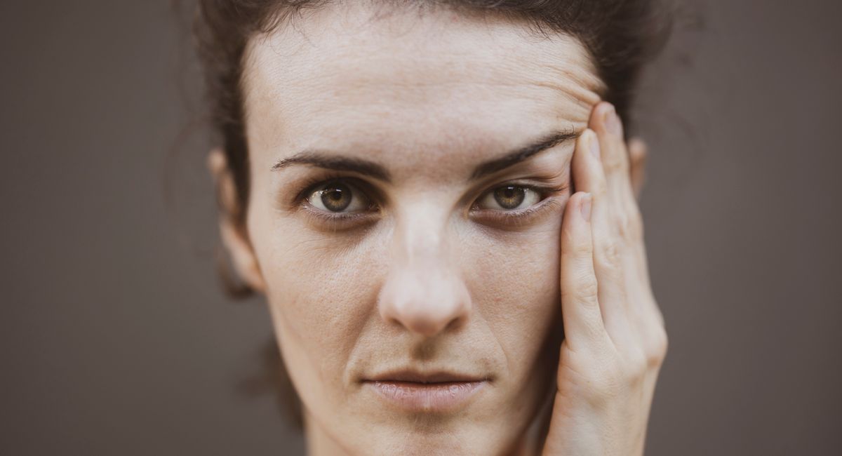 Illustration, visage rouge et chaud hypertension