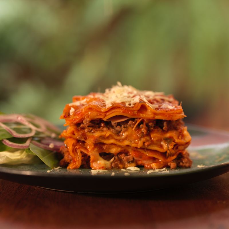 No-Boil Lasagna with Beef and Sausage
