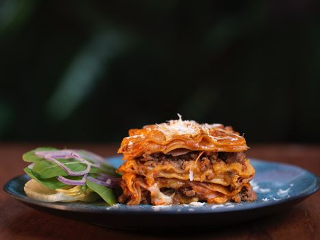 Lasagna With Meat And Spinach