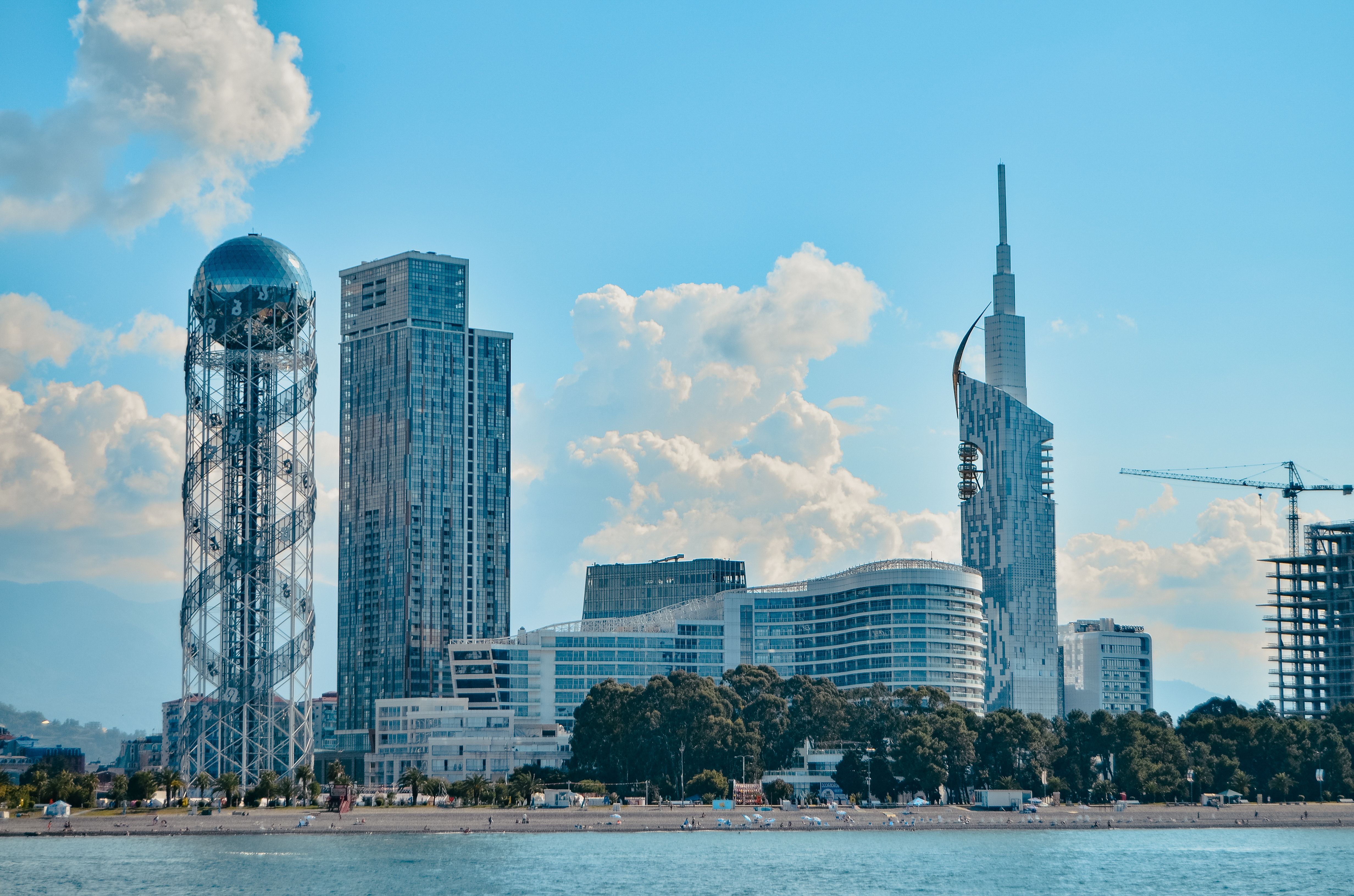 Batumi's modern skyline