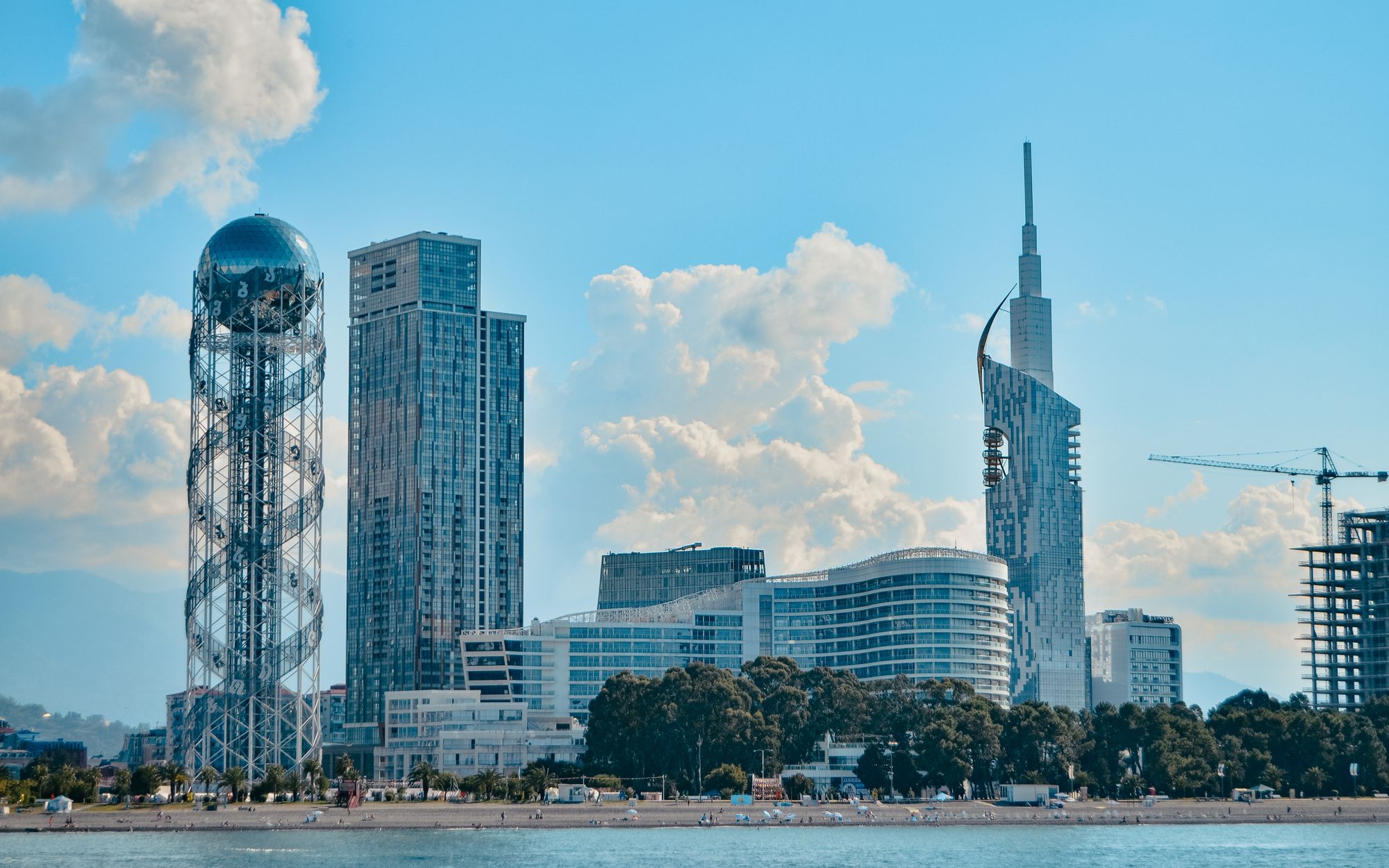 Batumi's modern skyline