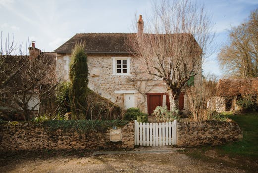 Picturesque stone house with rustic charm in Indre, France.