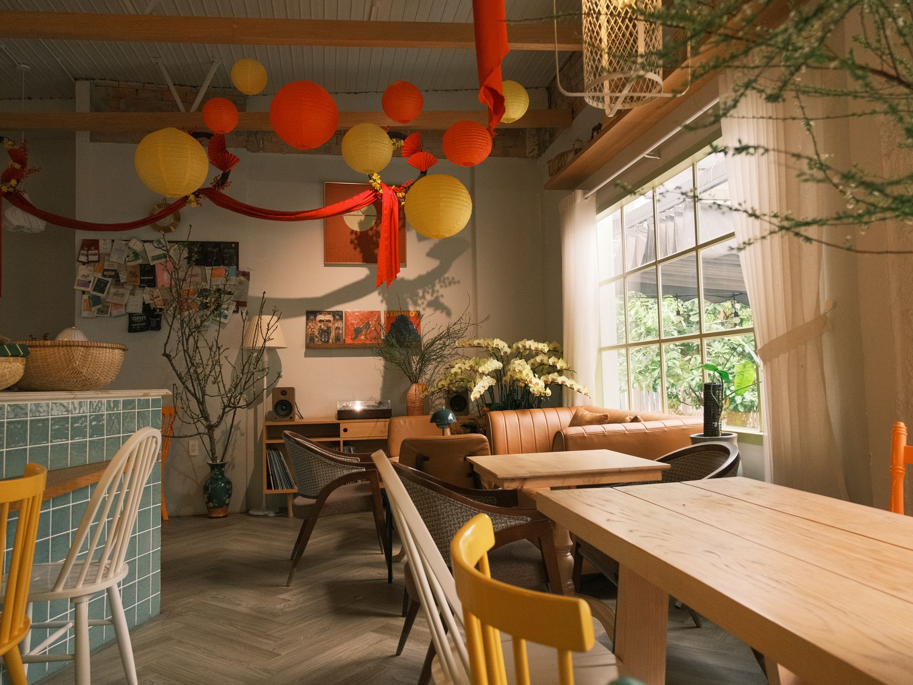 Commercial Decorating in Lea Bridge — dust sheets down and the room fully protected