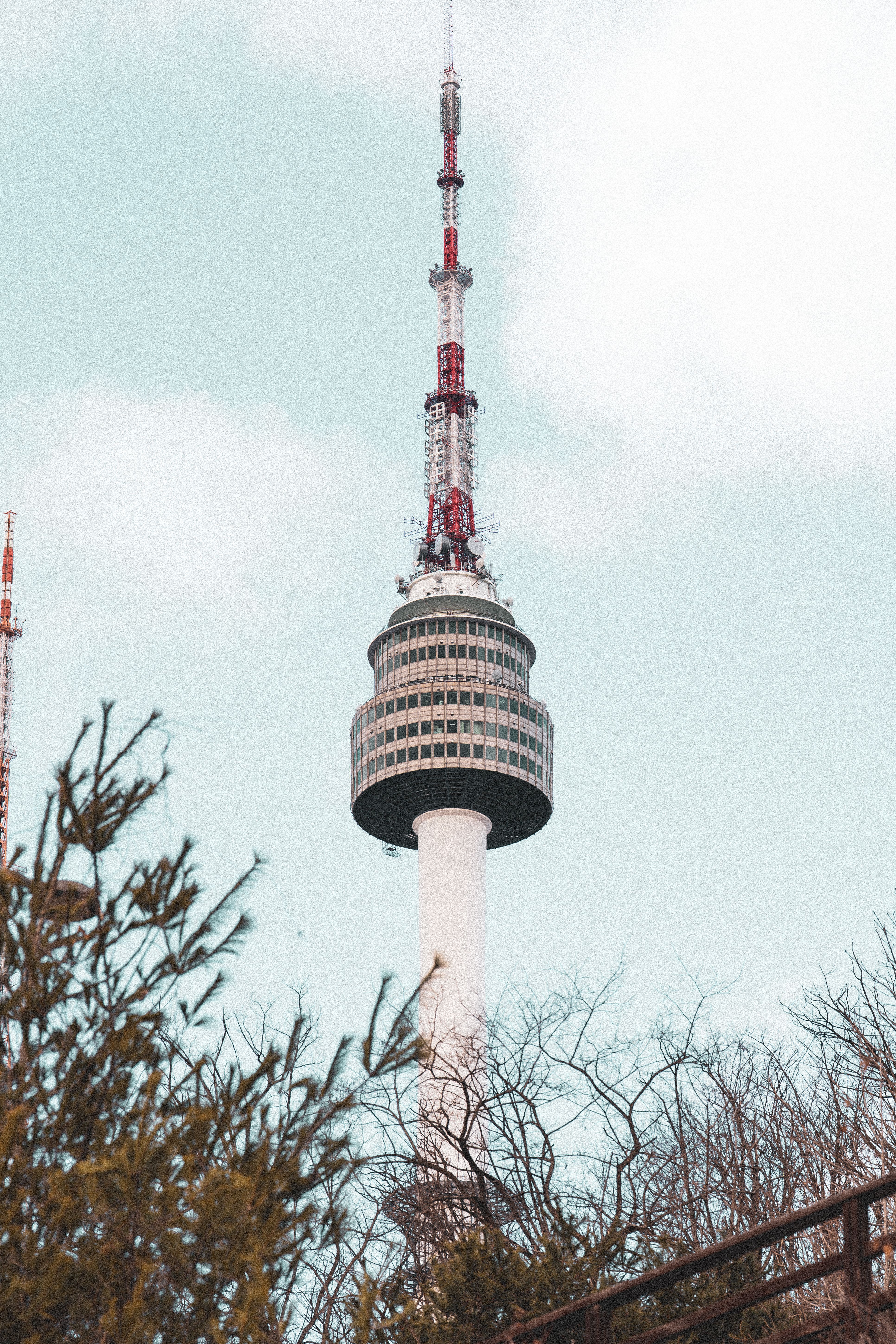 seoul-s-iconic-namsan-tower-amid-winter-foliage-free-stock-photo
