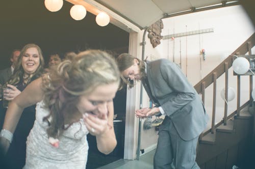 Free stock photo of cake, funny, wedding