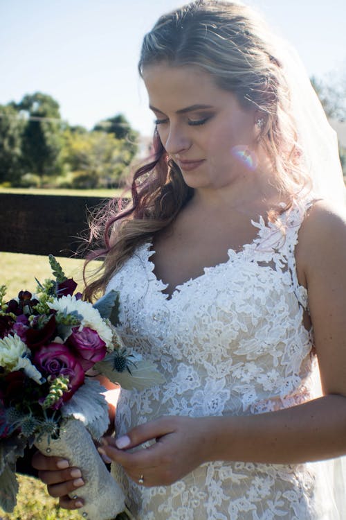 Free stock photo of bouquet, bride, soft