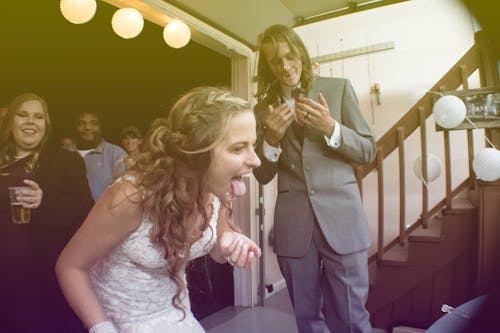 Free stock photo of bride, cake, crazy