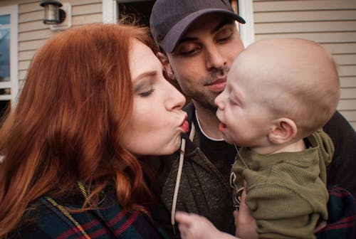 Free stock photo of baby, dad, family