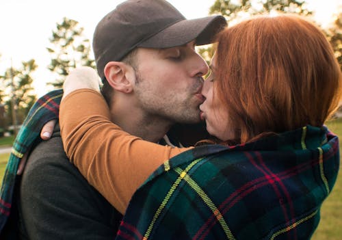 A Couple Kissing Each Other