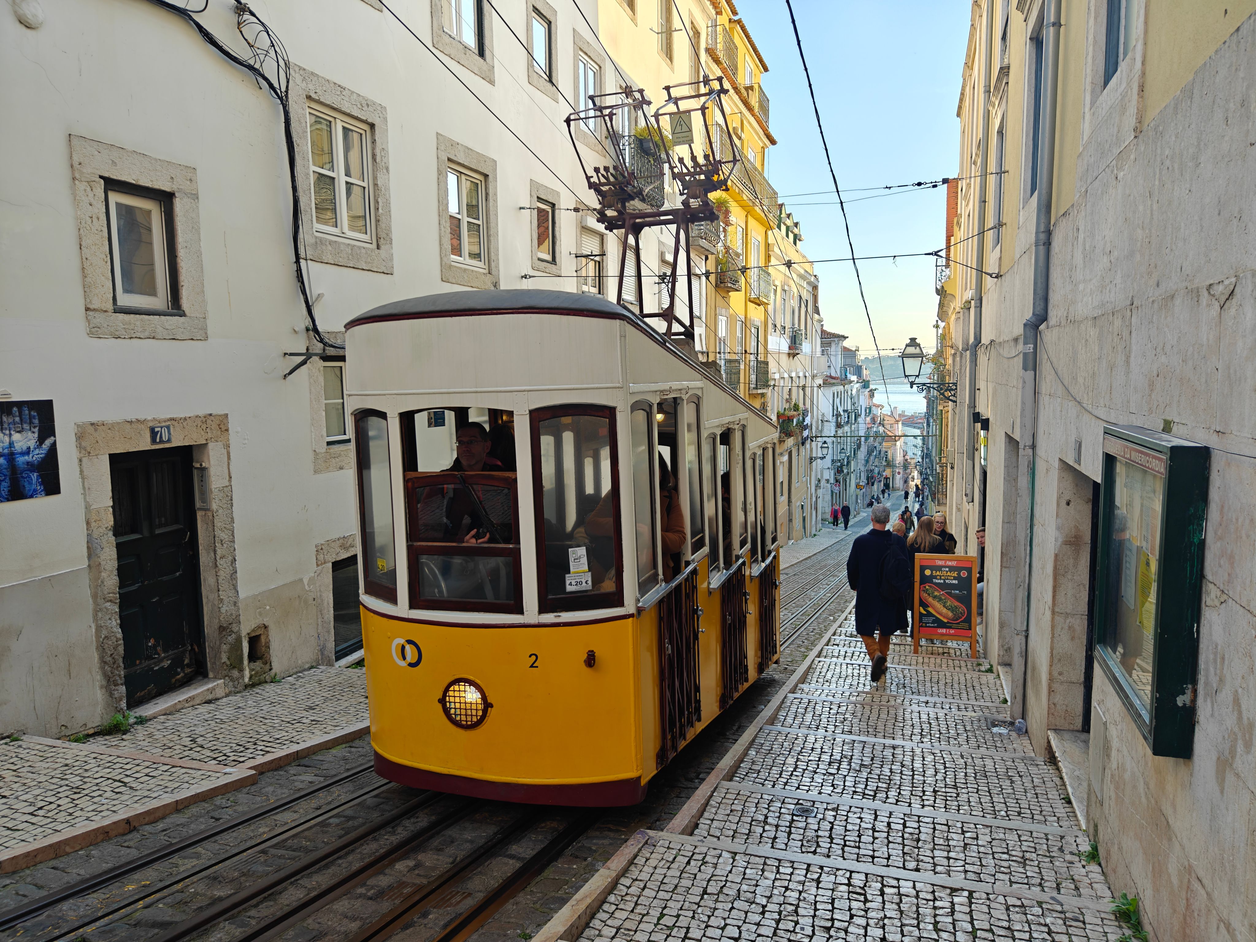 Grip 2125 – Tramway/Trolley Jaune Avec Personnage – Miniature Trambino – Neuf