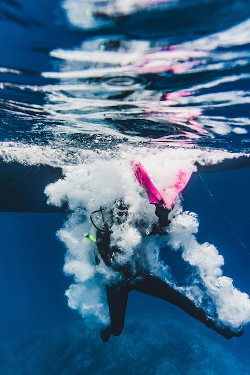 Person Diving in Water