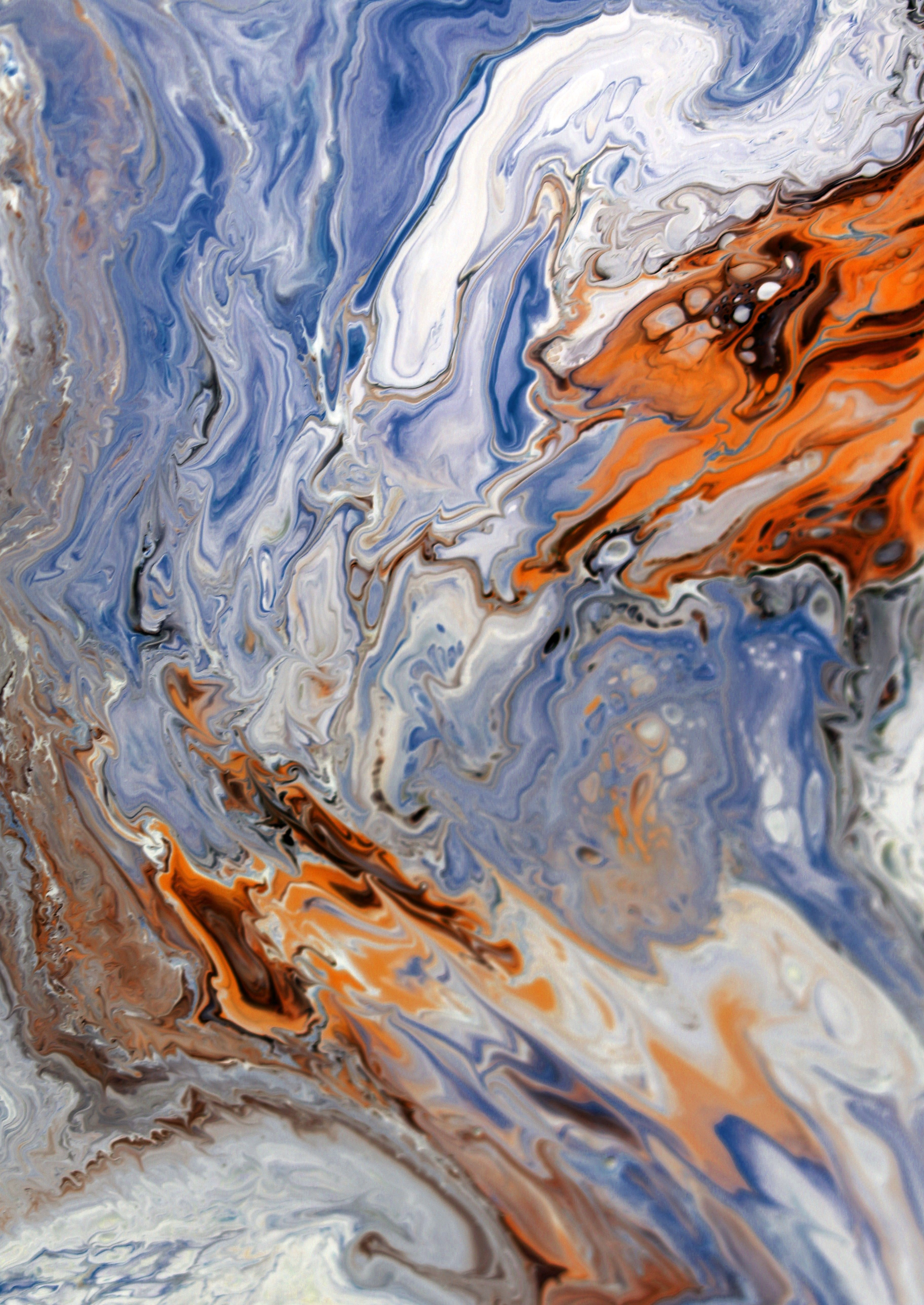 Vibrant Abstract Fluid Art Painting · Free Stock Photo