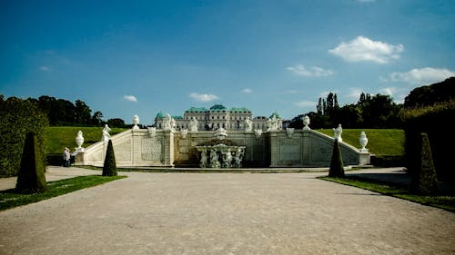 公園, 噴泉, 宮殿 的 免费素材图片