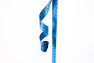 Blue Measuring Tape with Spiral Design