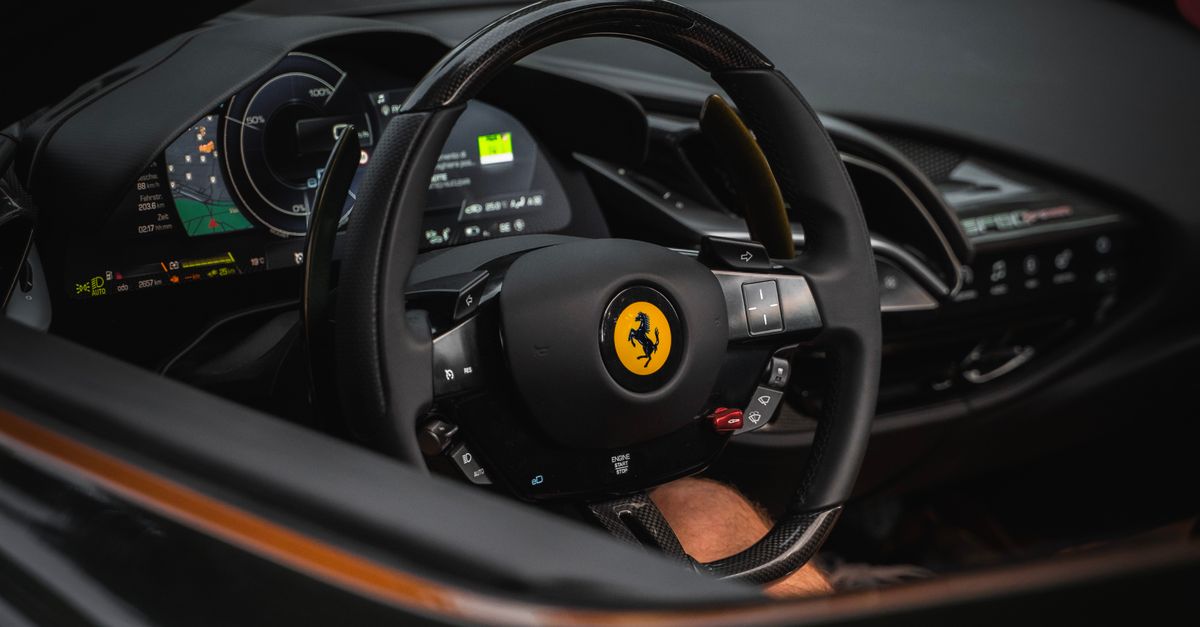 Luxury Sports Car Interior With Dashboard Free Stock Photo luxury-sports-car-interior-with-dashboard-free-stock-photo