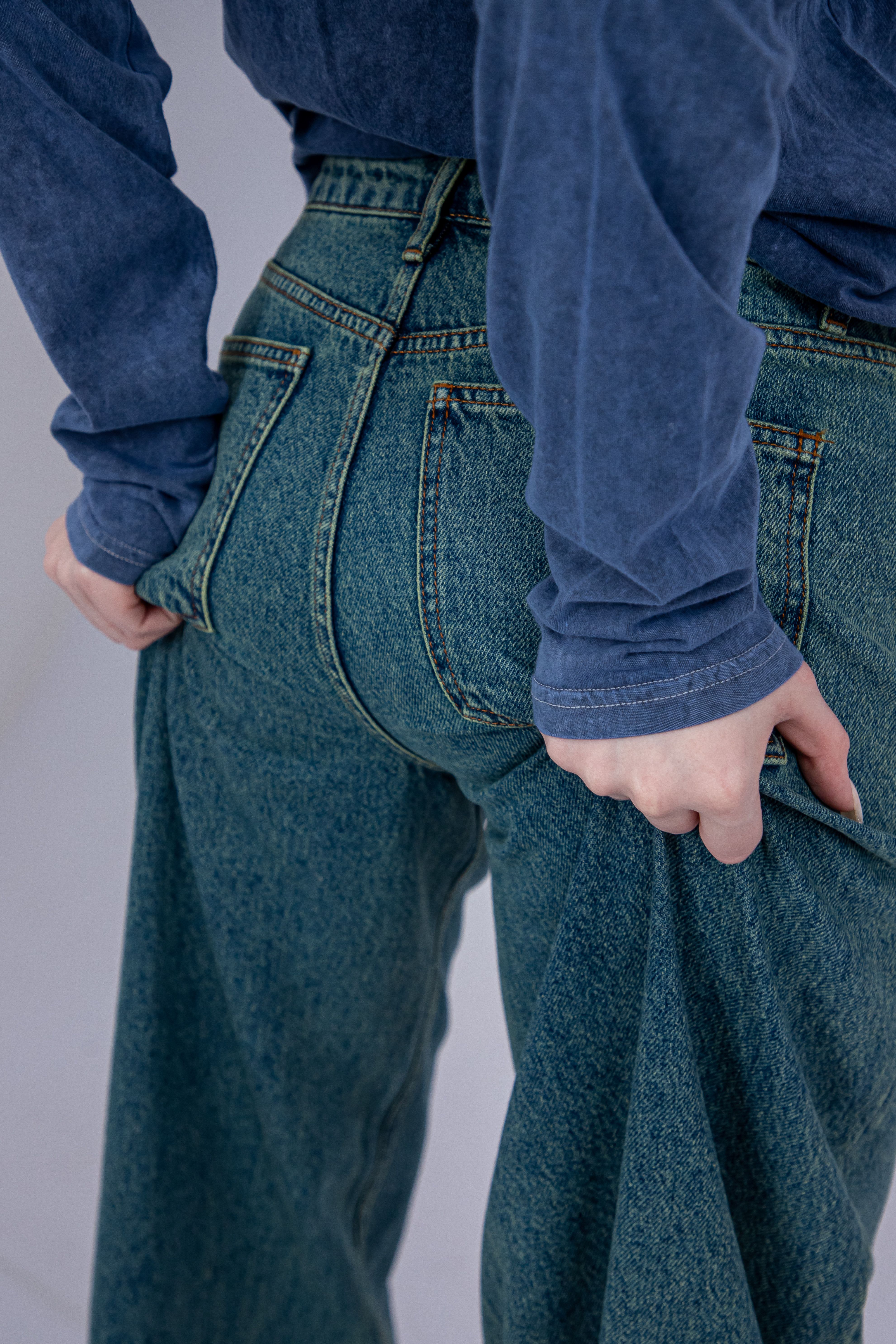 Calça Jeans Reta