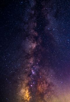 Captivating night sky filled with stars and the Milky Way galaxy in Algérie.