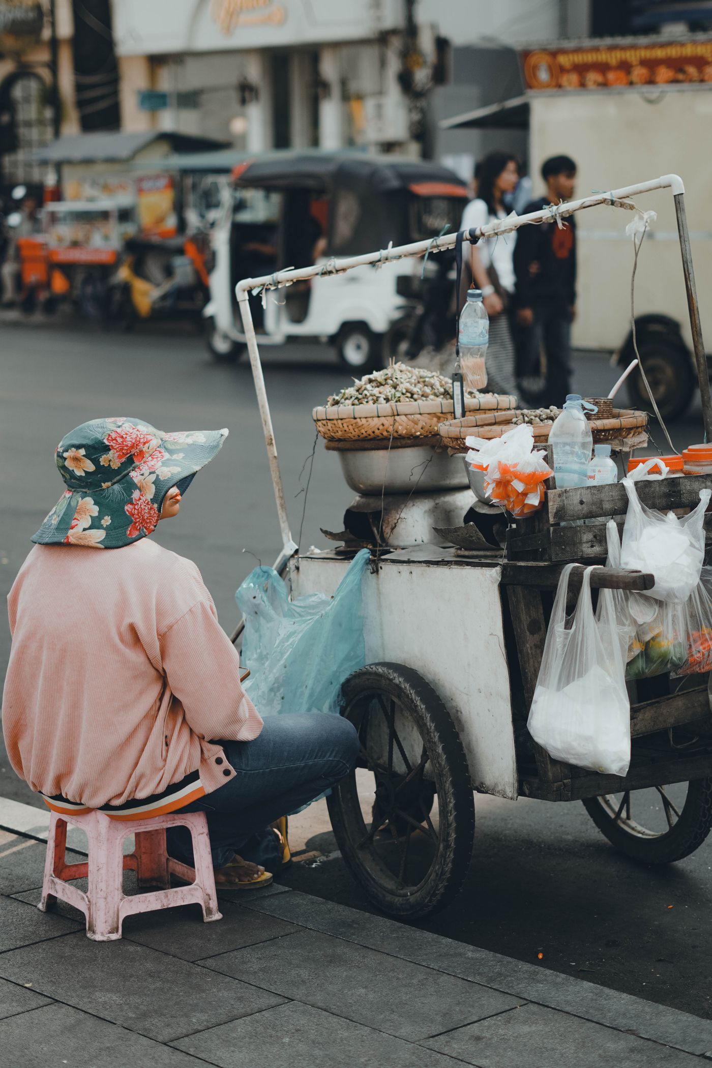 A street vendor cart in Siem Reap, Cambodia