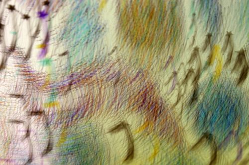 Free Vibrant abstract art showcasing dynamic multicolored patterns and textures. Stock Photo