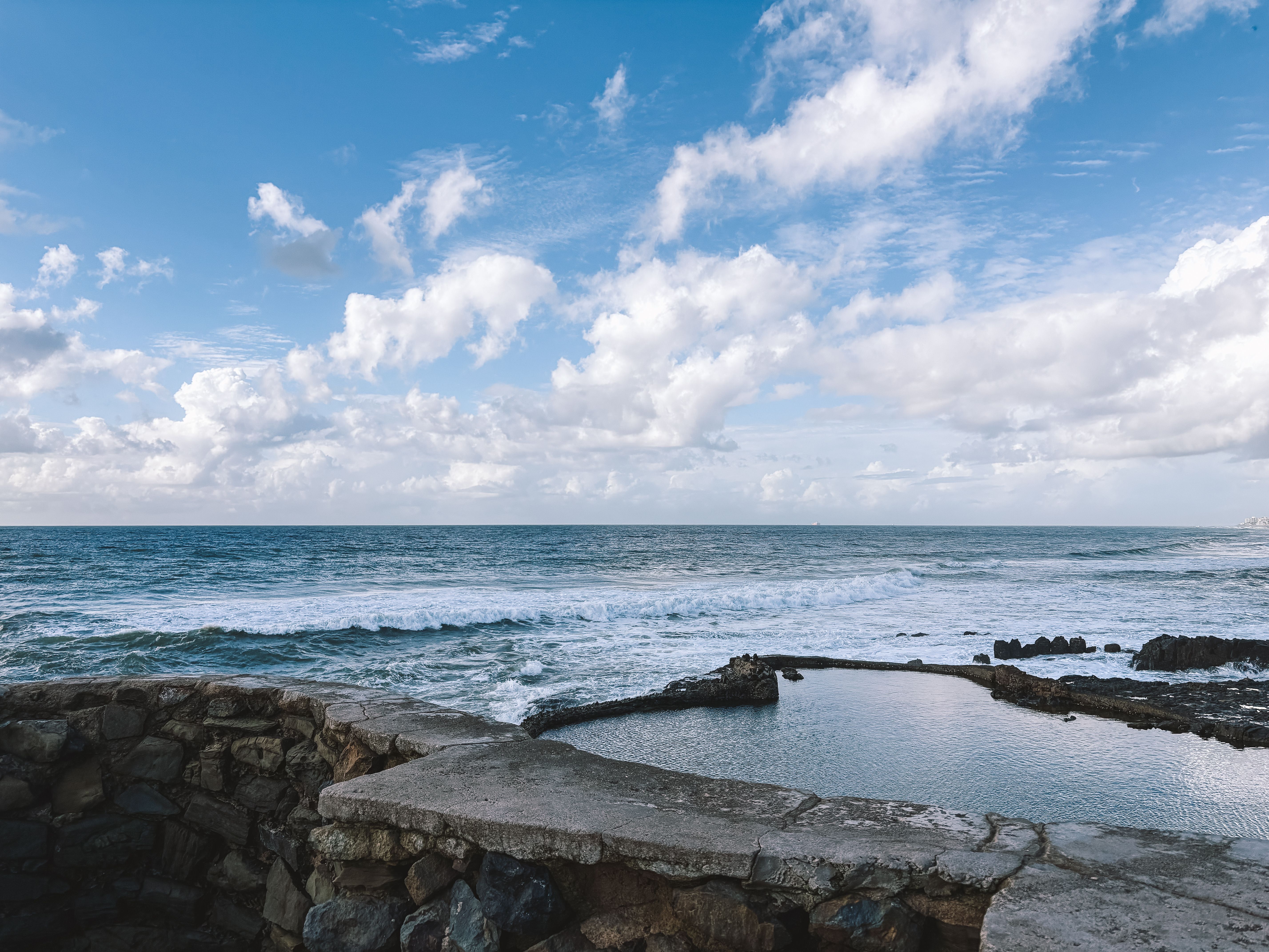 natural stone pool
