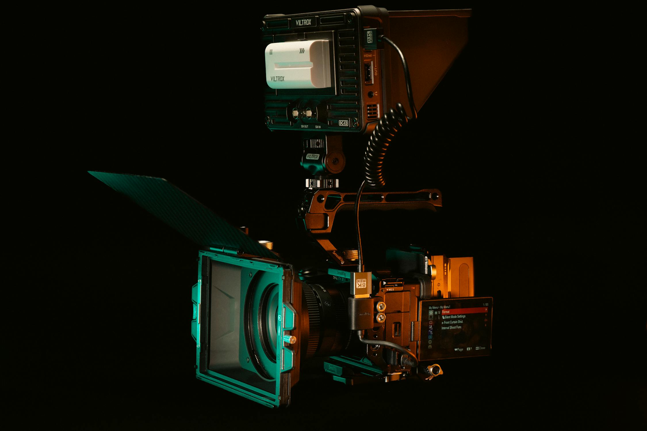 Professional Cinema Camera Rig Setup Detail · Free Stock Photo
