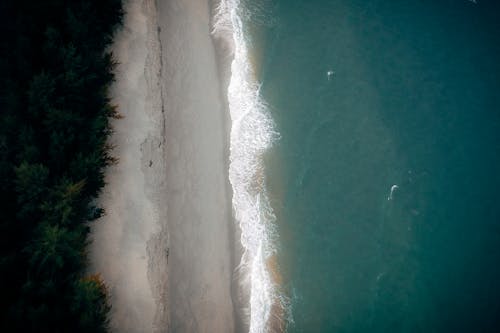 คลังภาพถ่ายฟรี ของ จากข้างบน, ชายหาด, ทะเล