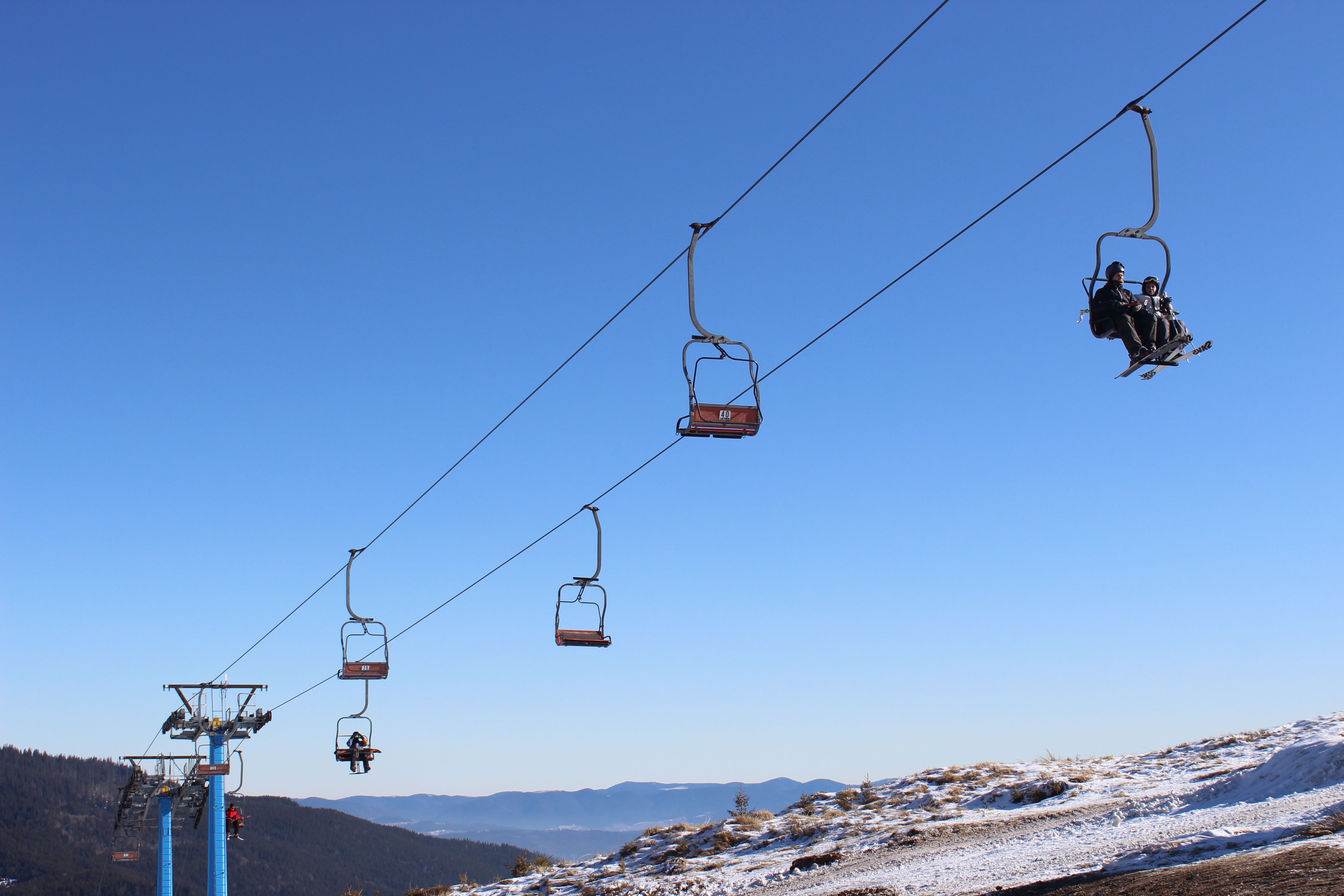 Cable car up Mount Vitosha
